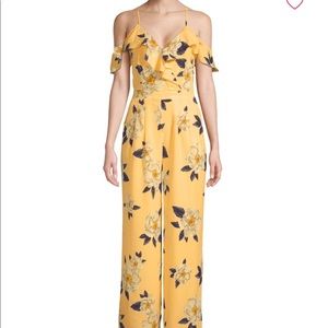 J by J.O.A. Floral Off-the-Shoulder Jumpsuit